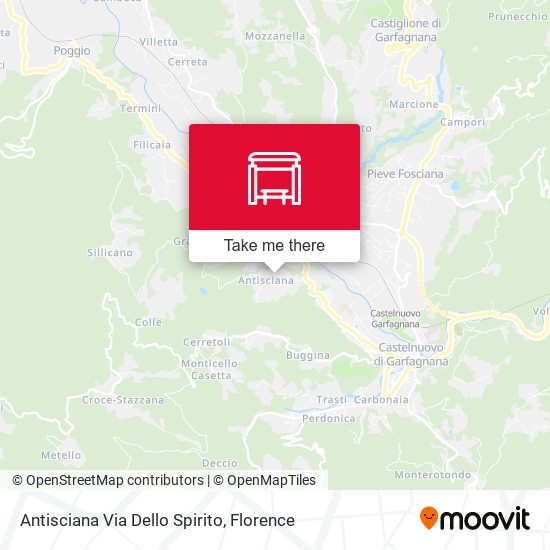 Antisciana Via Dello Spirito map