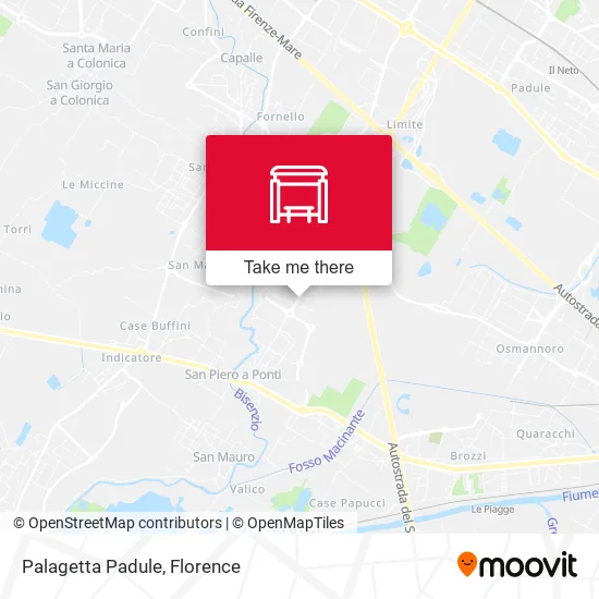 Palagetta Padule map