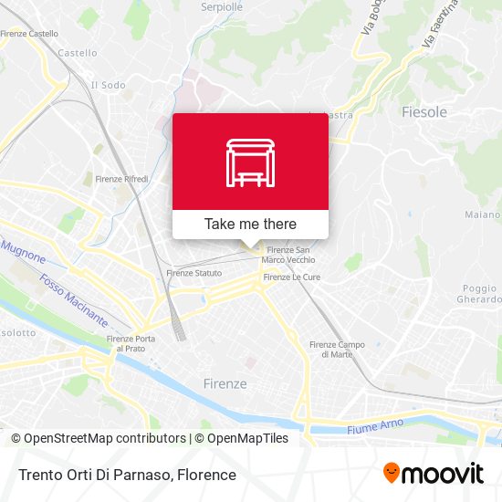 Trento Orti Di Parnaso map