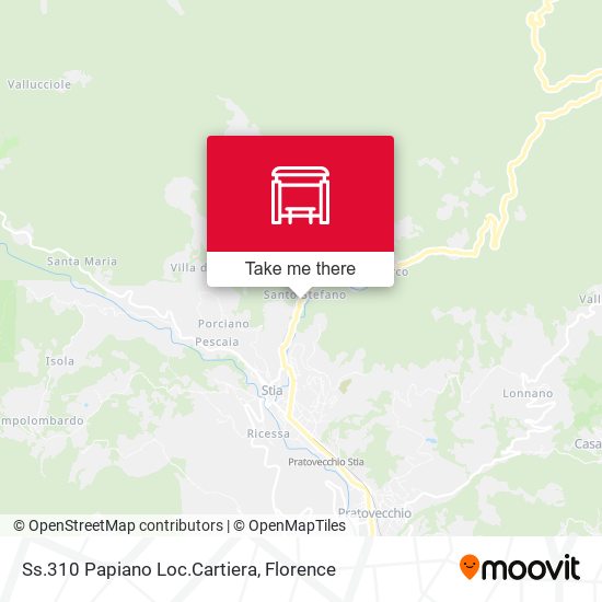 Ss.310 Papiano Loc.Cartiera map