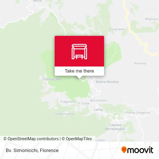 Simonicchi Junction map