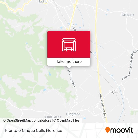 Frantoio Cinque Colli map