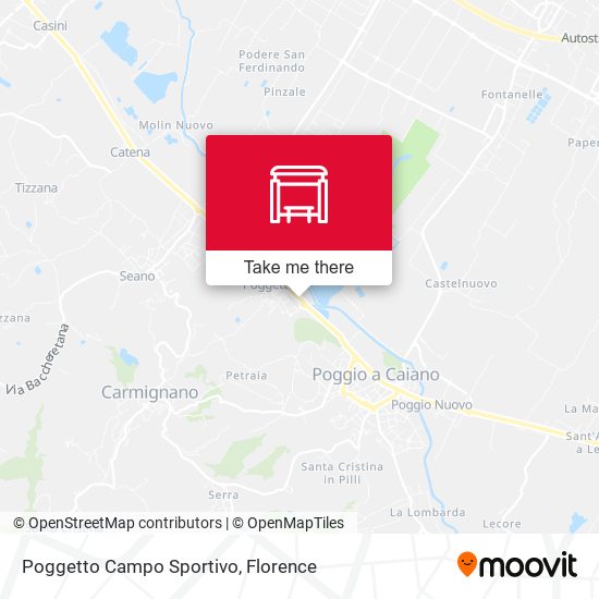 Poggetto Campo Sportivo map