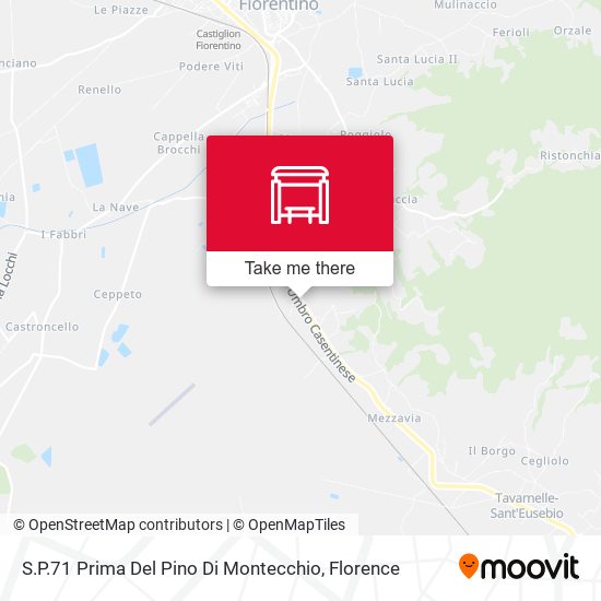 S.P.71 Prima Del Pino Di Montecchio map
