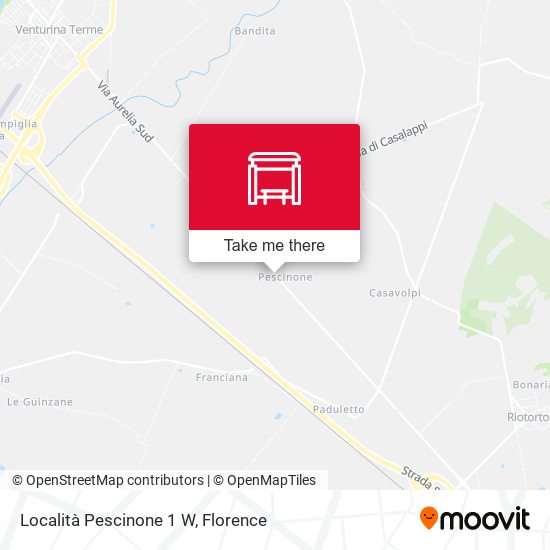 Località Pescinone 1 W map
