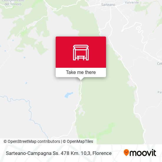 Sarteano-Campagna Ss. 478 Km. 10,3 map