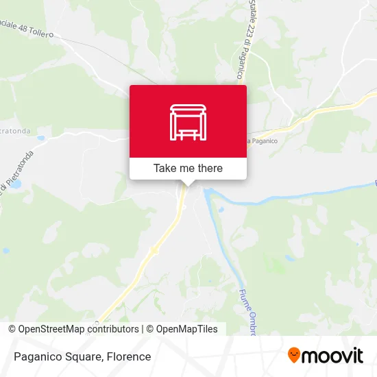 Paganico Square map