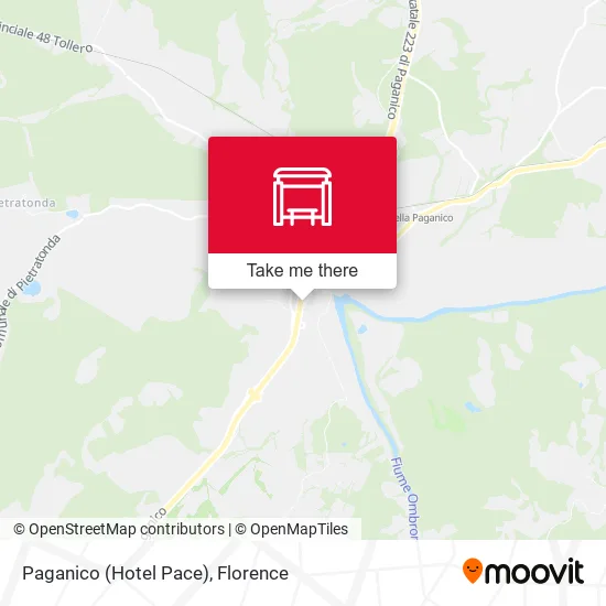 Paganico (Hotel Pace) map