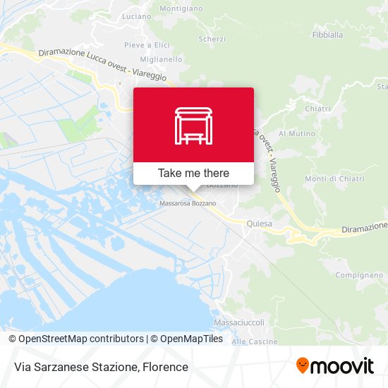 Via Sarzanese Stazione map