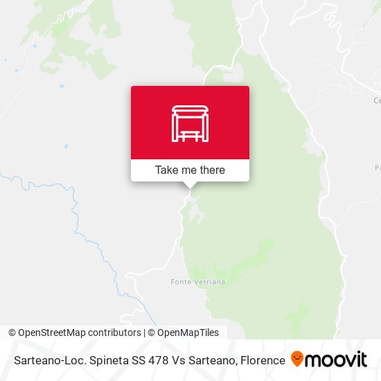 Sarteano-Loc. Spineta SS 478 Vs Sarteano map