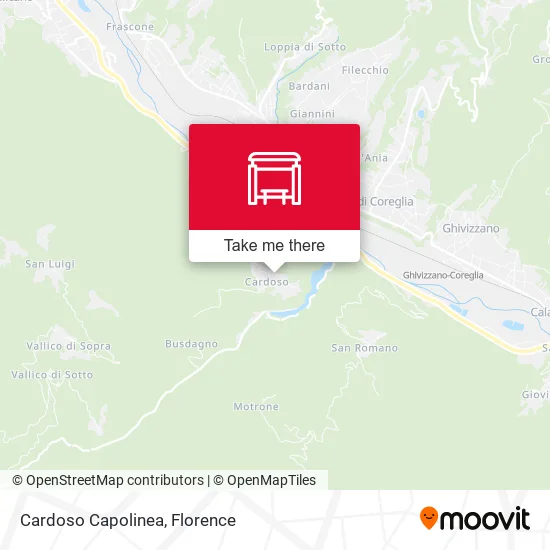Cardoso Capolinea map