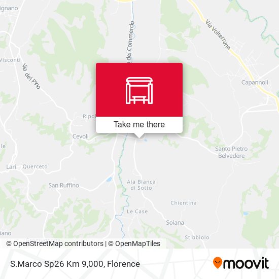 S.Marco Sp26 Km 9,000 map