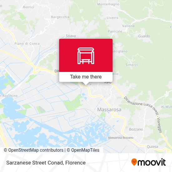 Sarzanese Street Conad map