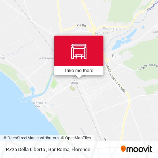 P.Zza Della Libertà , Bar Roma map