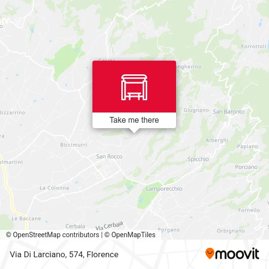 Via Di Larciano, 574 map