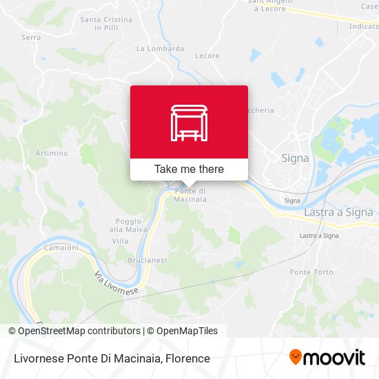 Livornese Ponte Di Macinaia map