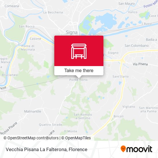 Vecchia Pisana La Falterona map