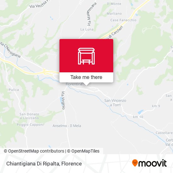 Chiantigiana Di Ripalta map