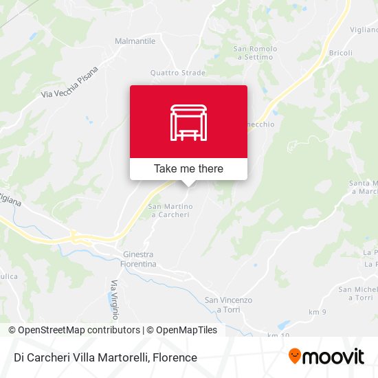 Di Carcheri Villa Martorelli map
