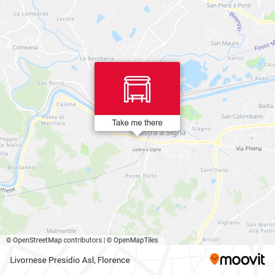 Livornese Presidio Asl map