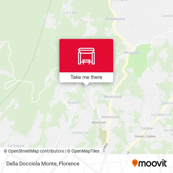 Della Docciola Monte map