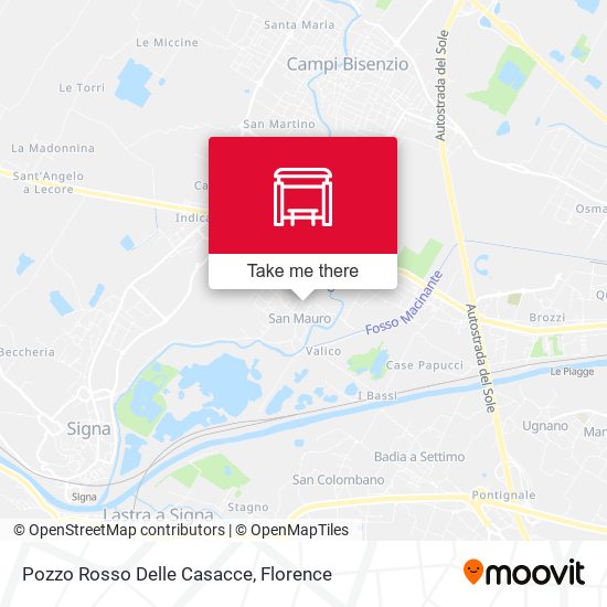 Pozzo Rosso Delle Casacce map