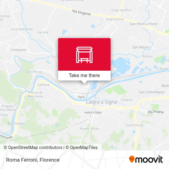 Roma Ferroni map