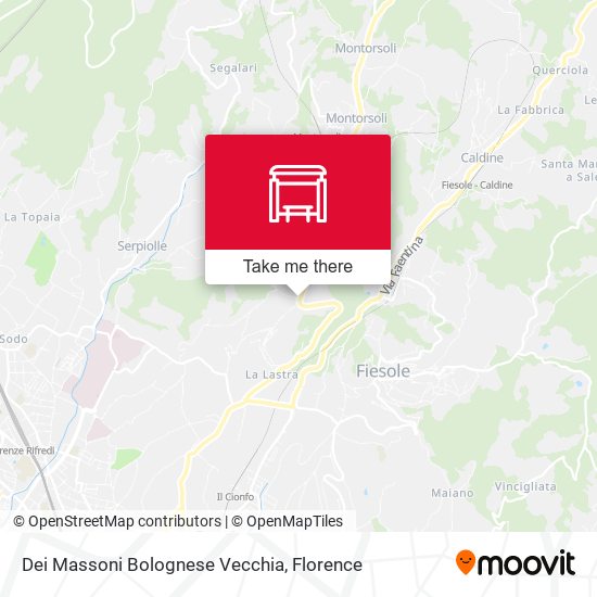 Dei Massoni Bolognese Vecchia map