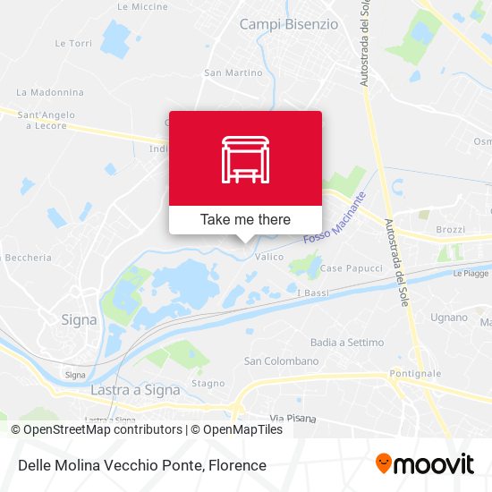 Delle Molina Vecchio Ponte map