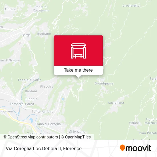 Via Coreglia Loc.Debbia II map