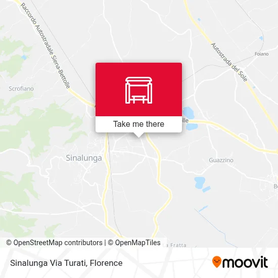 Sinalunga Via Turati map