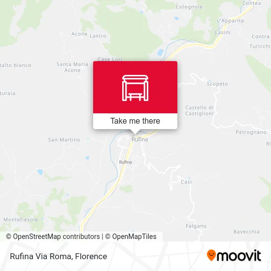 Rufina Via Roma map
