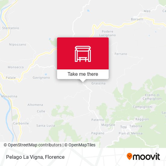 Pelago La Vigna map