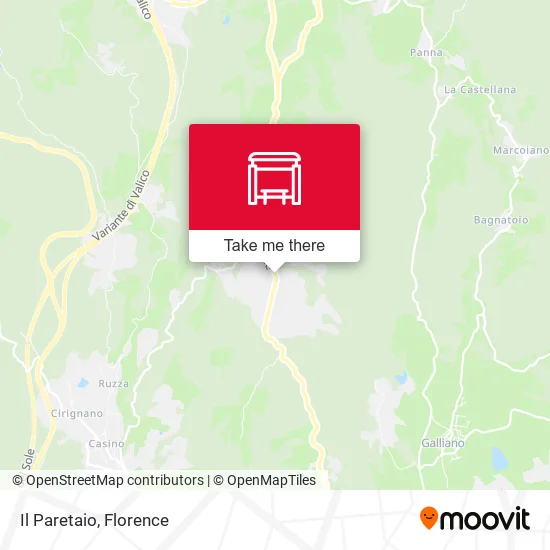 Il Paretaio map