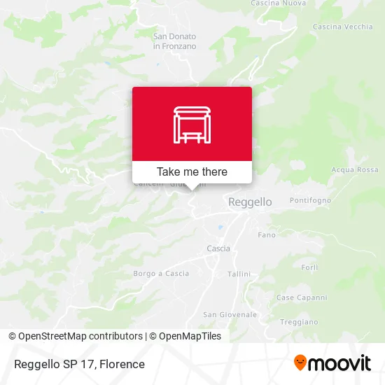 Reggello SP 17 map