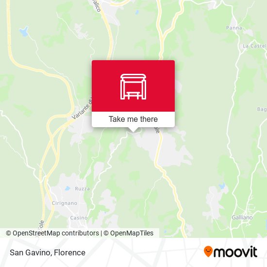 San Gavino map