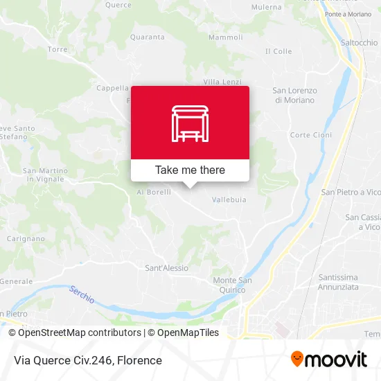 Via Querce Civ.246 map