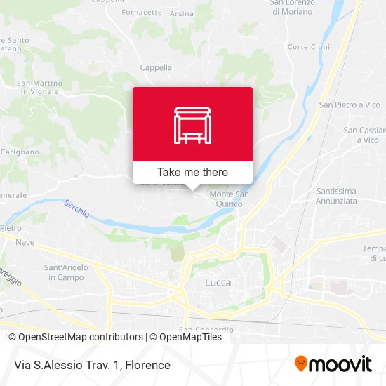 Via S.Alessio Trav. 1 map