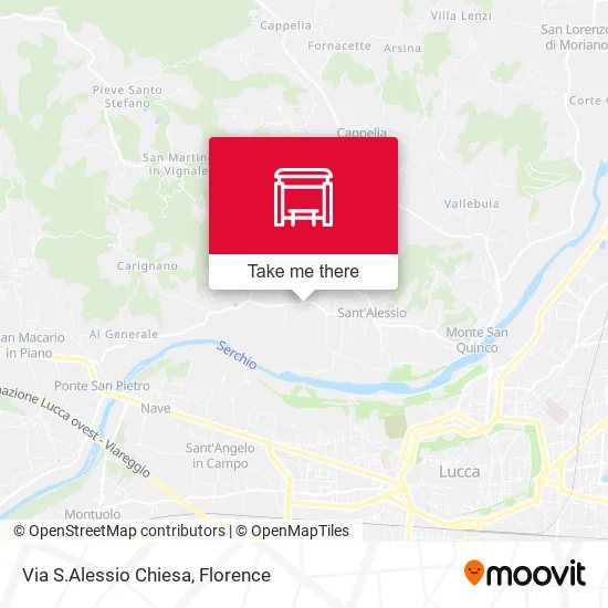 Via S.Alessio Chiesa map