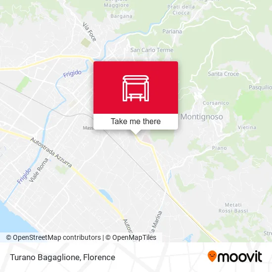Turano Bagaglione map