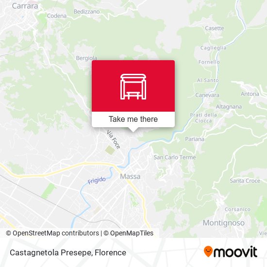 Castagnetola Presepe map