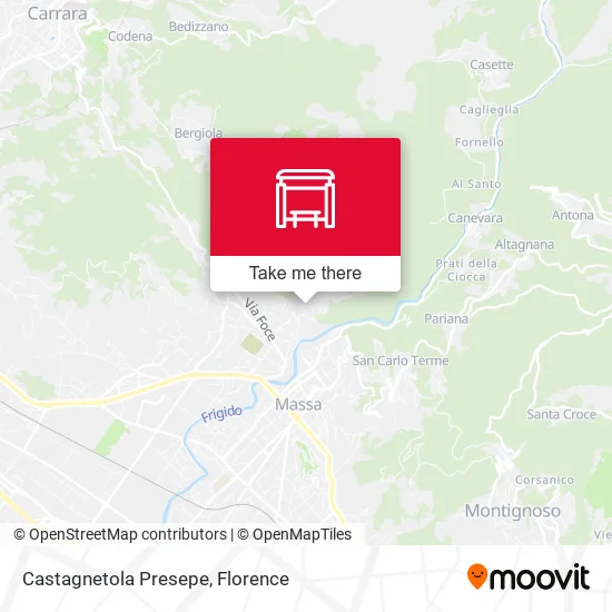 Castagnetola Presepe map