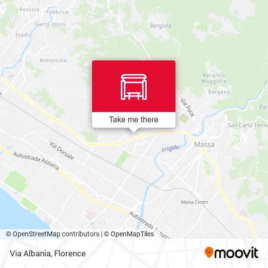 Via Albania map
