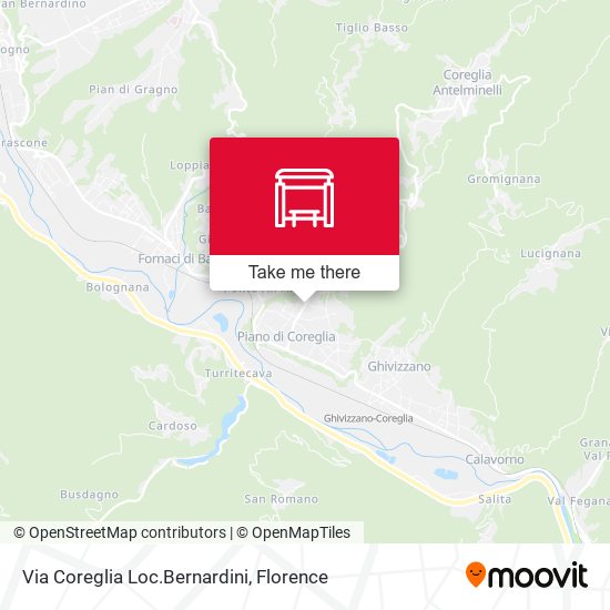 Via Coreglia Loc.Bernardini map