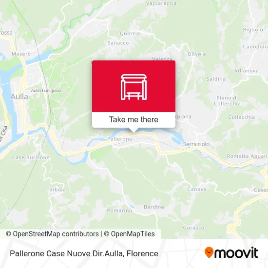 Pallerone Case Nuove Dir.Aulla map