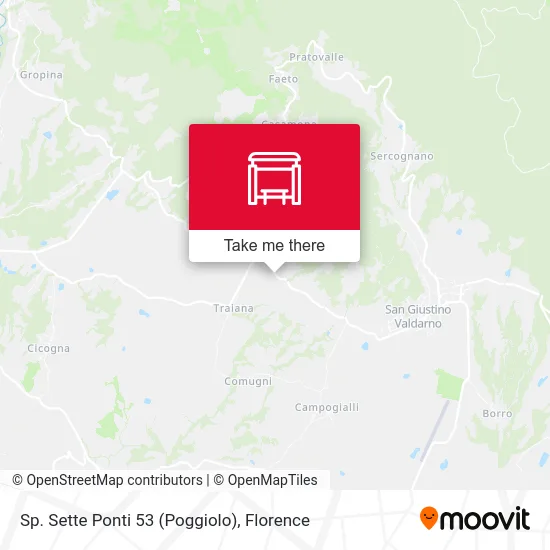 Seven Bridges Road 53 (Poggiolo) map