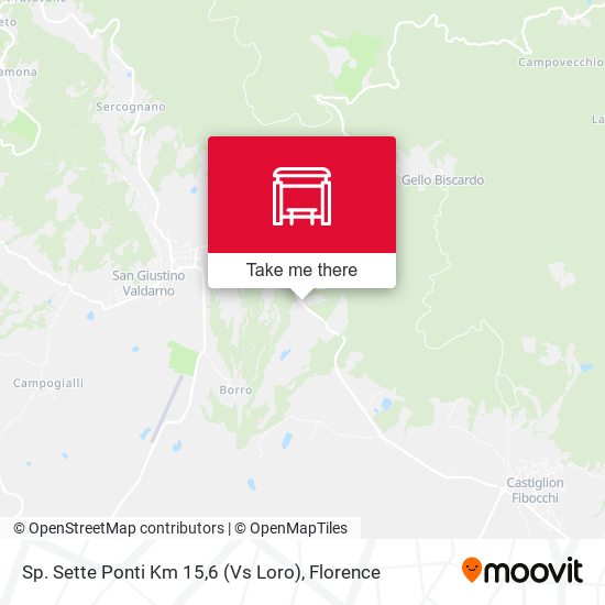 Sp. Sette Ponti Km 15,6 (Vs Loro) map