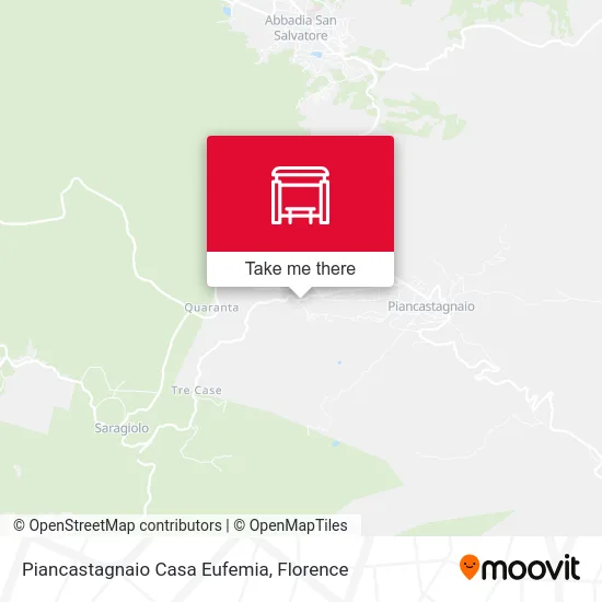 Piancastagnaio Casa Eufemia map