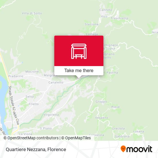 Quartiere Nezzana map