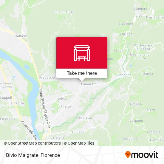 Bivio Malgrate map